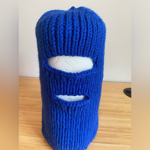 Hand Knit Unique Balaclava Ski Mask New - Never Worn - Picture 1 of 3